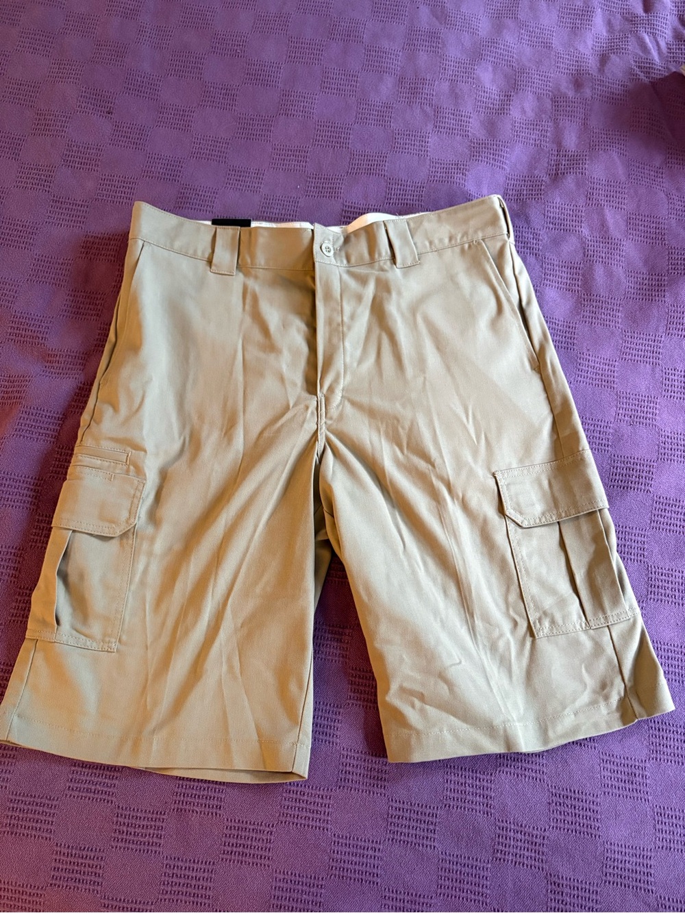 Dickies Tan Cargo Shorts - Classic Utility Style
